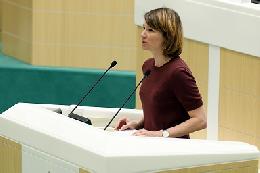 Оксана Лут выступила с докладом о развитии сельских территорий в Совете Федерации